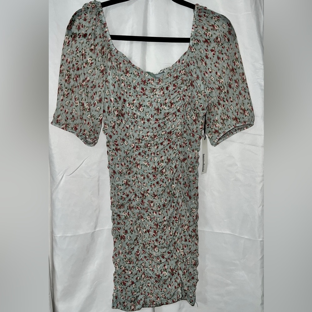 Haute Monde Green Floral Dress